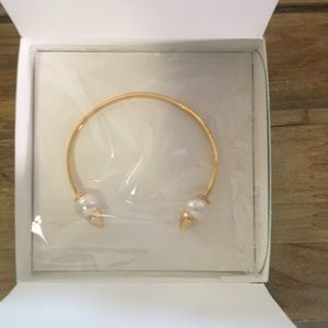 ✨ NIB Stella & Dot Gold Pearl Spike Cuff ✨